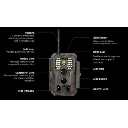 Garde PRO E8PWF 32MP HD Wifi Bluetooth White Flash Trail Camera